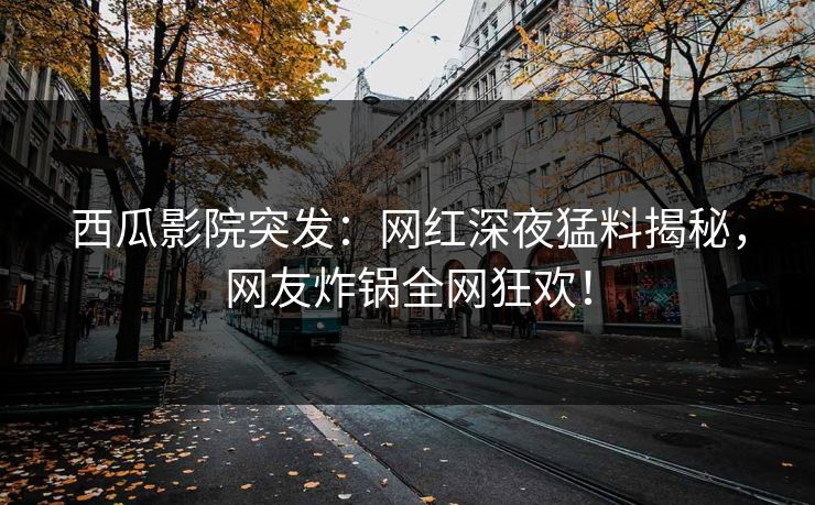 西瓜影院突发：网红深夜猛料揭秘，网友炸锅全网狂欢！
